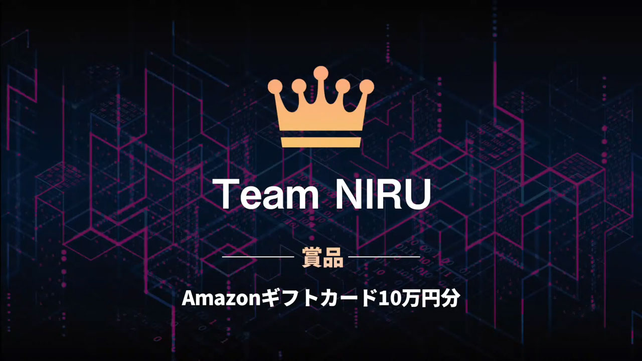 優勝 Team NIRU